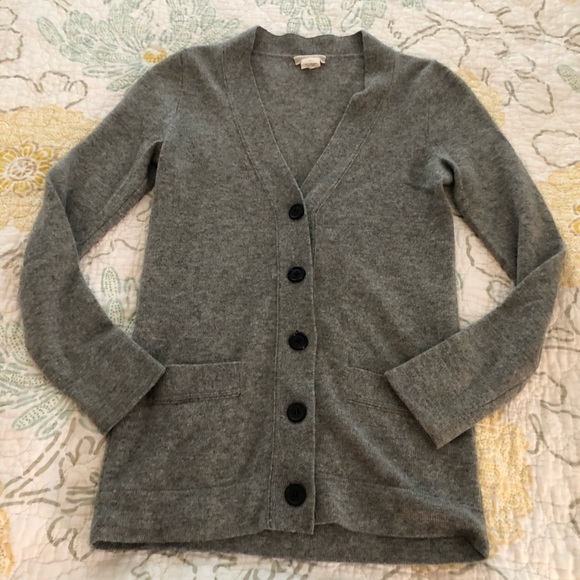 J. Crew Sweaters - J Crew Gray Cardigan